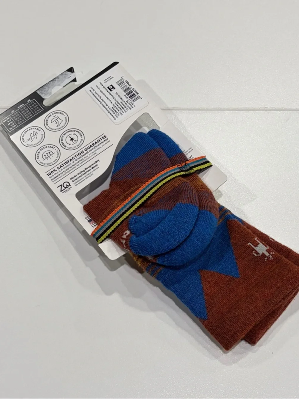 SmartWool Kids XS Light Cushion Ski Socks Over the Calf Blue Mountain NWT Snow